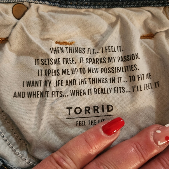 Torrid Women's High-Waisted Demin Shorts - Picture 8 of 8